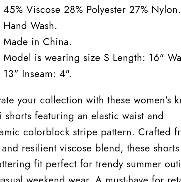 New Colorblock Knit Shorts - Picture 6 of 6